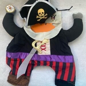 New, Pirate Dog Costume, 2 pieces, Large (up to 80 lbs)